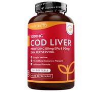 Nutravita Cod Liver Oil Capsules High Strength 1000mg - 365 Softgels