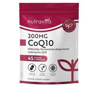 Nutravita CoQ10 Supplement - High Strength Coenzyme Q10-45 Vegan Capsules