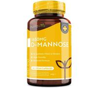 Nutravita D-Mannose 1650mg High Strength Capsules - 180 Vegan Friendly Capsules (Not Tablets) - 100% Natural Premium D Mannose Supplement - Made in The UK