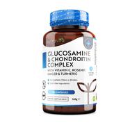 Nutravita Glucosamine Chondroitin 180 Capsules with Turmeric, Ginger & Vitamin C in White Nutravita White