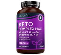Nutravita Keto Complete Diet Pills - 2 Month Supply - Max Strength 1788mg Complex for Men & Women - MCT Oil, Green Tea, Vitamins & Minerals - Contribute to Fatty Acid & Carb Metabolism