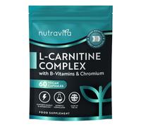 Nutravita L-Carnitine Complex - 6 Vegan Capsules - High Strength Capsules