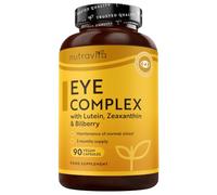 Natural Eye Complex - Lutein Zeaxanthin Bilberry Zinc Vitamins A, B12 Eye Health