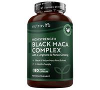 Nutravita Maca Root Capsules 5000mg - 180 High Strength Black Maca Capsules