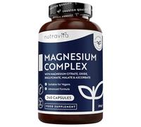 Nutravita Magnesium Supplements 5-in-1 Complex 1146mg - Which? Best Buy 2025-240 Magnesium Complex Capsules - 400mg Elemental - Bisglycinate, Citrate, Malate, Oxide - Muscles & Sleep Supplement