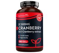 Nutravita Max Strength Cranberry 37,500mg - 180 Vegan Capsules