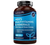 Nutravita Men's Multivitamins and Minerals - 180 Vegan Tablets
