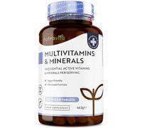 Nutravita Multivitamins & Minerals - 365 Vegan Multivitamin Tablets - 1 Year Supply - Multivitamin Tablets for Men and Women with 26 Essential Active Vitamins & Minerals - Made in The UK