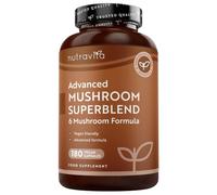 Nutravita Mushroom Complex 14400mg Superblend with Lions Mane - 180 Capsule