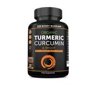 Organic Turmeric (Curcumin) + Ginger 1440mg - 180 Vegan Capsules - Joint Care