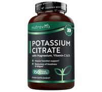 Nutravita Potassium Supplements 1540mg with Vitamin C, D & Magnesium