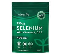 Nutravita Selenium Supplements 250mcg - 400 ACE Tablets - 1+ Year Supply
