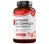 Nutravita Vitamin B Complex High Potency - 365 Tablets - 1 Full Year Supply