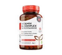 Vitamin B Complex (B1-B2-B3-B5-B6-B12, Biotin & VIT D3) 365 Tablets - Nutravita