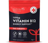 Nutravita Vitamin B12 1200µg - 365 Vegan Tablets in Pink Nutravita Pink