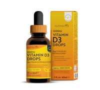 Nutravita Vitamin D3 Drops 60ml (2000 Drops) - Which? Best Buy 2025 | Vitamin D 1000IU per Drop - Flexible Dose of Liquid Vitamin D Supplement - Supports Bones, Immune System & Calcium Absorption