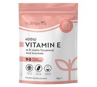 Nutravita Vitamin E 400IU - 90 Vegan Capsules - 3 Month Supply
