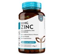 Nutravita Zinc Tablets 50mg - 365 Vegan Tablets for 6 Months Supply - Zinc Supplement High Strength for Maintenance of Normal Immune