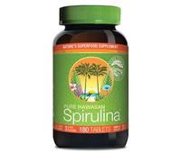 Nutrex Hawaii Spirulina - Pure Hawaiian Spirulina Tablets with Natural Protein and Iron, Nutrient-Rich Microalgae. 180 Vegan Tablets with 1.000 mg spirulina