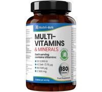 Nutri-Ark Multivitamin | 26 Key Multivitamins & Minerals for Women & Men Including Vitamin B12, K (K2), D (D3), C & Folic Acid | 3 Months Supply | Suitable for Vegetarians