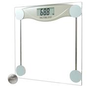 NUTRI FIT Digital Body Weight Scale for Weightloss, High Accuracy, Multi-functional, User-friendly, LCD Display, Tempered Glass Platform, Grayish Green