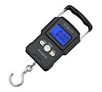 NUTRI FIT Digital Luggage Scale with Hanging Hook, 110lb/50kg, Black