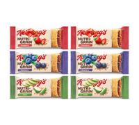 Nutri Grain Soft-Baked Fruit Cereal Bars Bundle, 6 Pack, 37g Each, Blueberry, Strawberry, Apple Flavours, Wholegrain, Individually Wrapped with Thank You Card