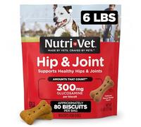 Nutri-Vet Hip & Joint Biscuits for Dogs, Dog Hip & Joint Supplement, Functional Treat, Large Sized Biscuit, 300mg of Glucosamine, 6 lb Bag