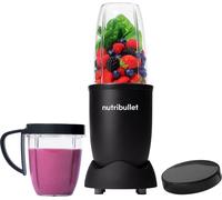 nutribullet Blender 600 Series 7 Piece Kit Black - Powerful 20,000 RPM Extractor - Blends Frozen Fruit, Nuts & Ice - Tall Cup, Short Cup, Handled Ring & Lid - Personal Smoothie Maker