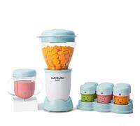 nutribullet Baby Food Blender 18-Piece Set with Date Markers - White - 200W - High Torque Power Base, 6 Storage Cups with Date Lids, Single Cup, Cross Blade & Batch Bowl