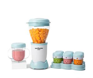 nutribullet Baby Food Processor - 18 Piece Complete Set - Stay Organised with Date Markers - Take Complete Control - Prepare, Blend & Puree Fresh Ingredients with Ease, White