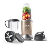 nutribullet Blender 900 Series - Powerful 24,000 RPM Extractor Blends Frozen Fruit, Nuts & Ice - 8 Piece Kit Includes 1x Oversized Cup, 1x Tall Cup, 1x Handled Ring & 2 Lids - For Smoothies & Juices