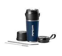 nutribullet Flip Portable Blender with Insulated Cup, Cordless, Matte Indigo, NBPB50350IND