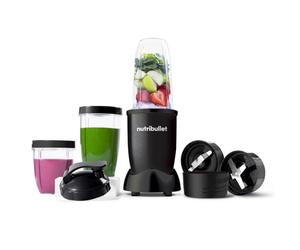 nutribullet Mega Pack with nutribullet 900W Blender & 9 Accessories - Extra Powerful & Easy To Clean - Blend & Crush Ice, Nuts & Frozen Fruits - Smoothie Maker - Black
