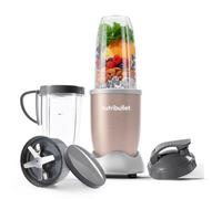 nutribullet Blender 900 Series - Powerful 24,000 RPM Extractor Blends Frozen Fruit, Nuts & Ice - 8 Piece Kit Includes 1x Oversized Cup, 1x Tall Cup, 1x Handled Ring & 2 Lids - For Smoothies & Juices