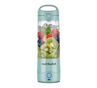 nutribullet Portable Blender - Light Blue, 475ml Cup, Powerful Extractor Blade, To-Go Lid, USB-C Charging Cable, 15+ Blending Cycles