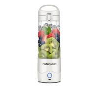 nutribullet Portable Blender in White - Powerful Extractor Blade, 475ml Cup, To-Go Lid, USB-C Charging Cable & User Guide - Delivers 15+ Blending Cycles - Healthy Shakes On The Move