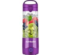 NutriBullet Portable Blender, Portable Blender, 475ml BPA Free, Mini Blender, Multifunction Blender, USB-C Charger, Over 15 Mixing Cycles, Purple, NBP003PU