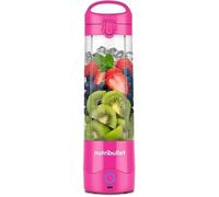 nutribullet Portable NBP003BP, Portable Blender with 475ml Insulating Cup, 4-Point Knife, Tritan Cup, 15 Cycles Autonomy, Lid and Straw Included, USB-C Charging, Pink