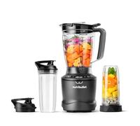 nutribullet SmartSense Blender Combo - 1500W Base with 1.6L Jug & 2 Personal Cups with Lids - Satin Black Finish - 5 Pre-Programmed Smart Auto Cycles - Blend Fruit, Ice & Nuts - For Smoothies & Juices