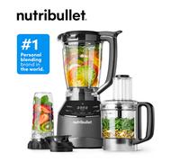 nutribullet Triple Prep System - Jug Blender, Personal Blender & Food Processor All in One - Blends Frozen Fruit, Nuts & Ice - For Smoothies & Juices, Black