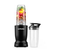 nutribullet Turbo Blender in Black - Powerful 1000W Motor Base & Rapid Extractor Blade - Easily Blends Frozen Fruit, Nuts & Ice - With 700ml & 500ml Cup & Lid to Go - For Smoothies & Juices