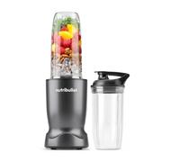 nutribullet Turbo Blender in Graphite - Powerful 1000W Motor Base & Rapid Extractor Blade - Easily Blends Frozen Fruit, Nuts & Ice - With 700ml & 500ml Cup & Lid to Go - For Smoothies & Juices