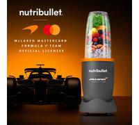 nutribullet Blender 900 Series in Collaboration with McLaren Formula 1 Team - Grey with Papaya Trim - 9 Piece Kit - 24,000RPM Extractor Blends Frozen Fruit, Nut & Ice for Delicious Smoothies & Juices