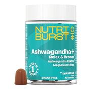 Nutriburst Ashwagandh Gummies - 200mg KSM-66® Root Extract with Magnesium, Vitamin B6 & B12 - Sugar Free, Vegan, Halal - 30 Daily Gummies