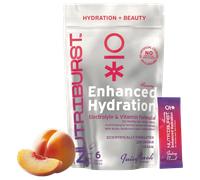 Nutriburst BEAUTY Electrolyte & Vitamin Hydration Powder (Peach) - 6 Sachets