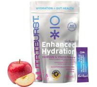 Nutriburst - GUT HEALTH Electrolytes + 11 Vitamins & Minerals • Digestive Function • GUT HEALTH - Suitable for Vegans - 6 Pack: APPLE - Enhanced Hydration