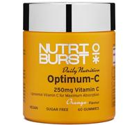 Nutriburst Optimum C - Liposomal Vitamin C (250mg) - Energy & Immune System Support - Orange Flavour - 60 Gummies 1 Month Supply - Suitable for Vegans