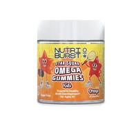Nutriburst Star Squad Kids Omega Multivitamin 60 Gummies - 1 Month Supply - Orange Flavour - Supporting Healthy Brain Development - Sugar Free, Vegan, Gluten Free, No Artificial Colours or Flavours
