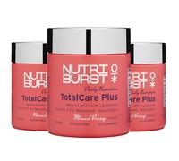 Nutriburst TotalCarePlus Multipack - Multivitamin with Vitamin C, D, B12 + Zinc - Immune System Support - Berry Flavour - 3 x 60 Gummies / 3 Month Supply - Suitable for Vegans
